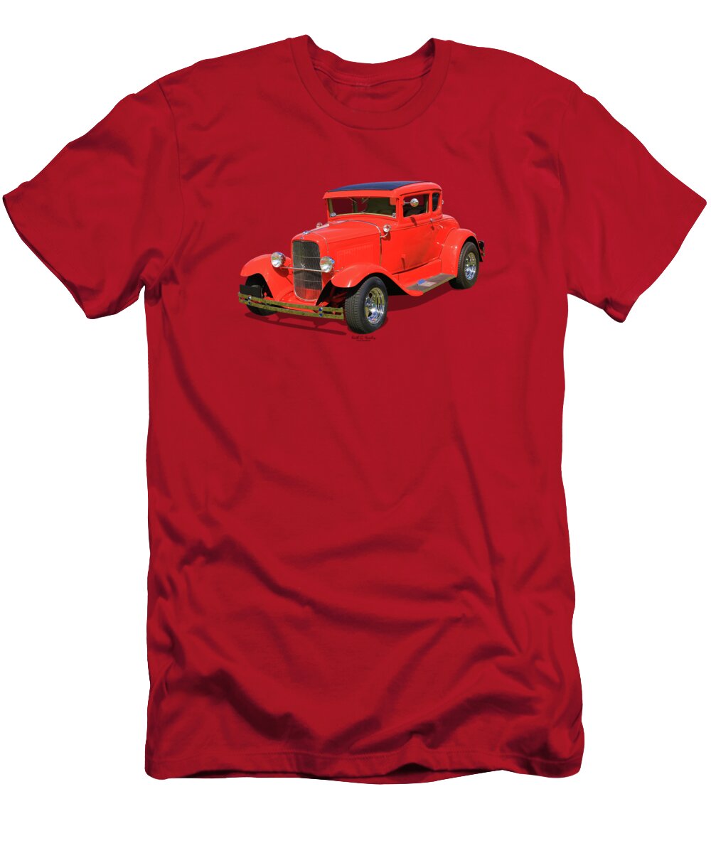 Car T-Shirt featuring the photograph Red Rod by Keith Hawley