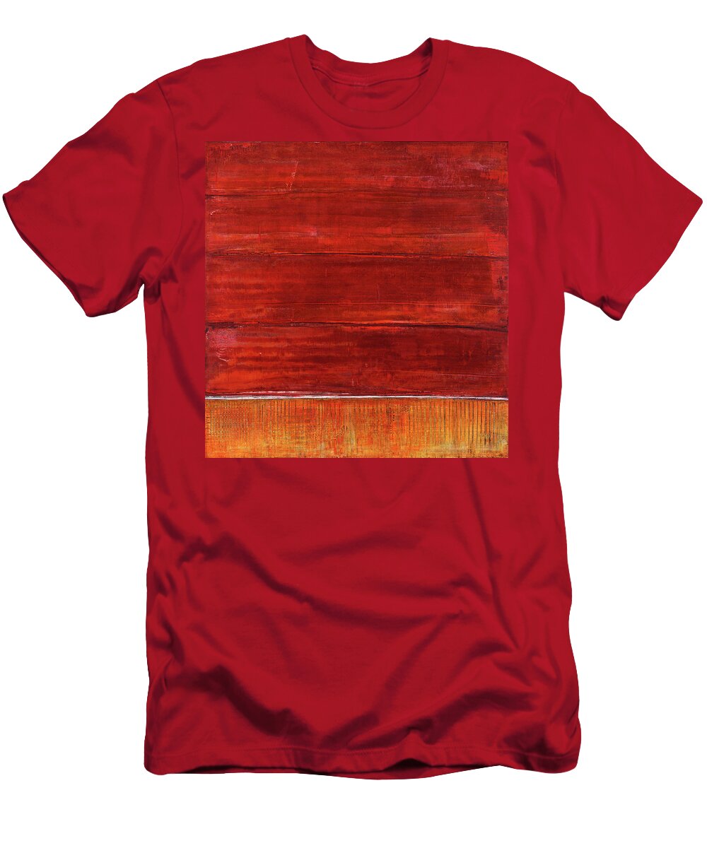 Abstract Prints T-Shirt featuring the painting Art Print Abstract 50 by Harry Gruenert