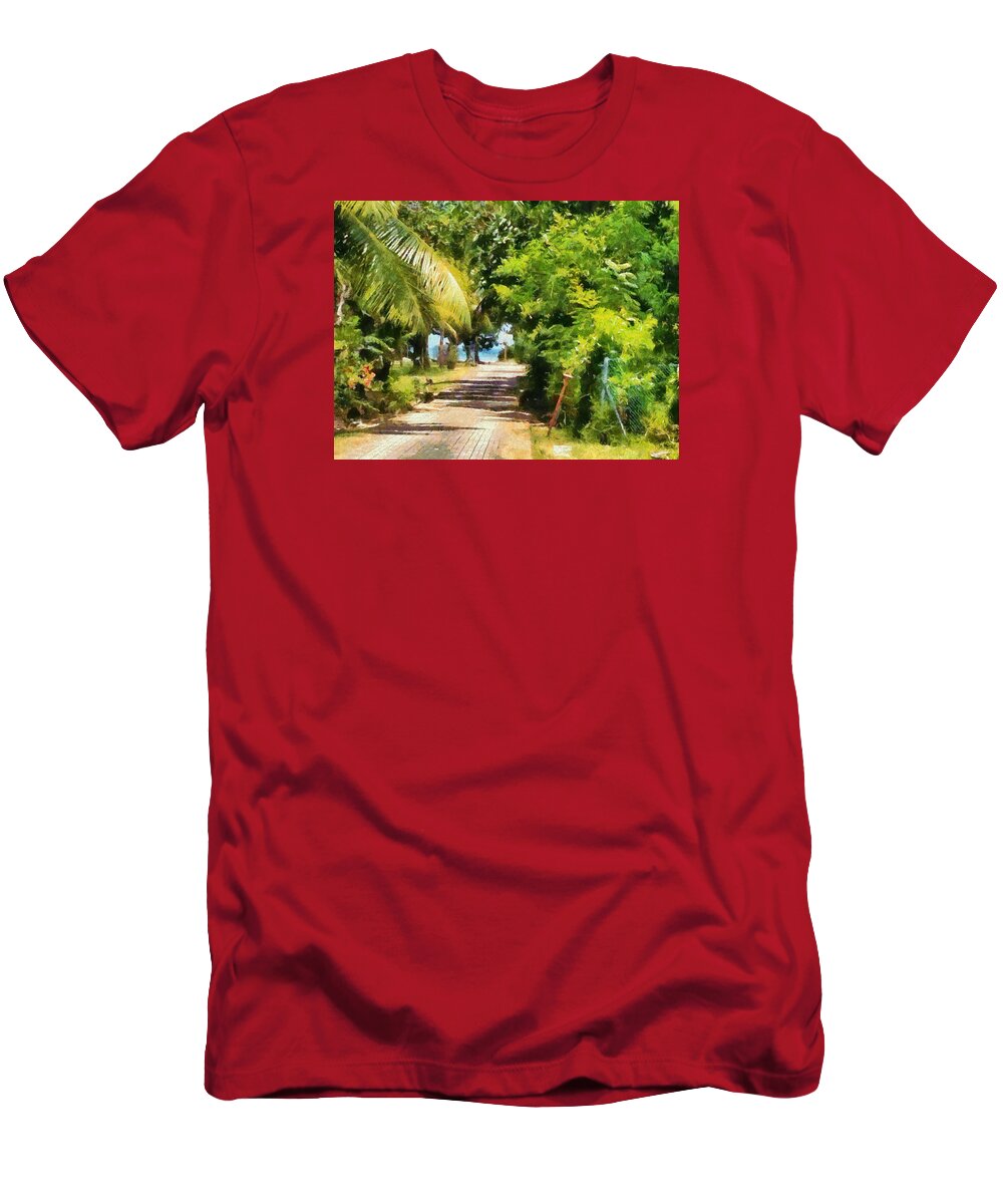 Path T-Shirt featuring the photograph Rich green path by Ashish Agarwal