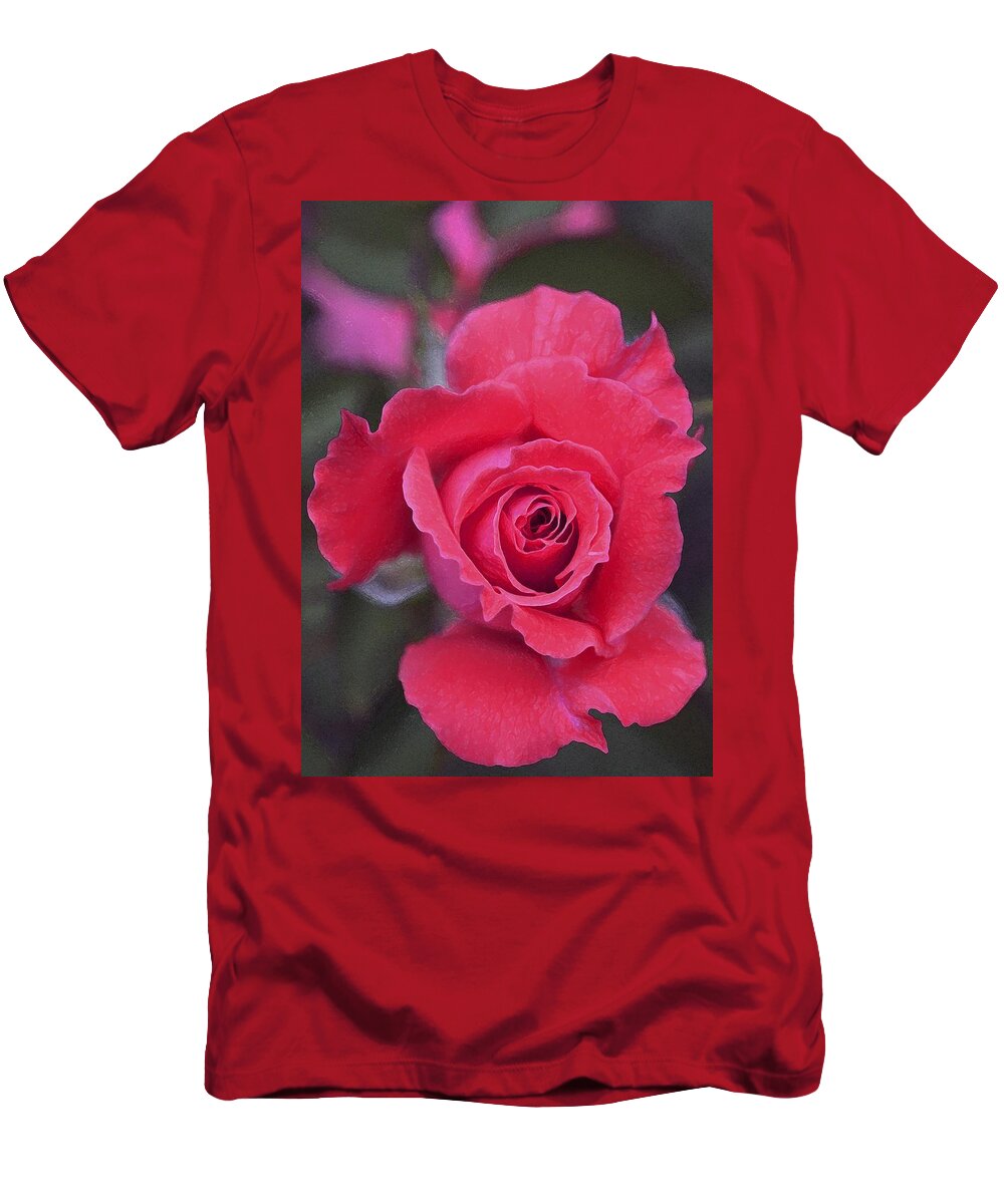 Floral T-Shirt featuring the photograph Rose 160 by Pamela Cooper
