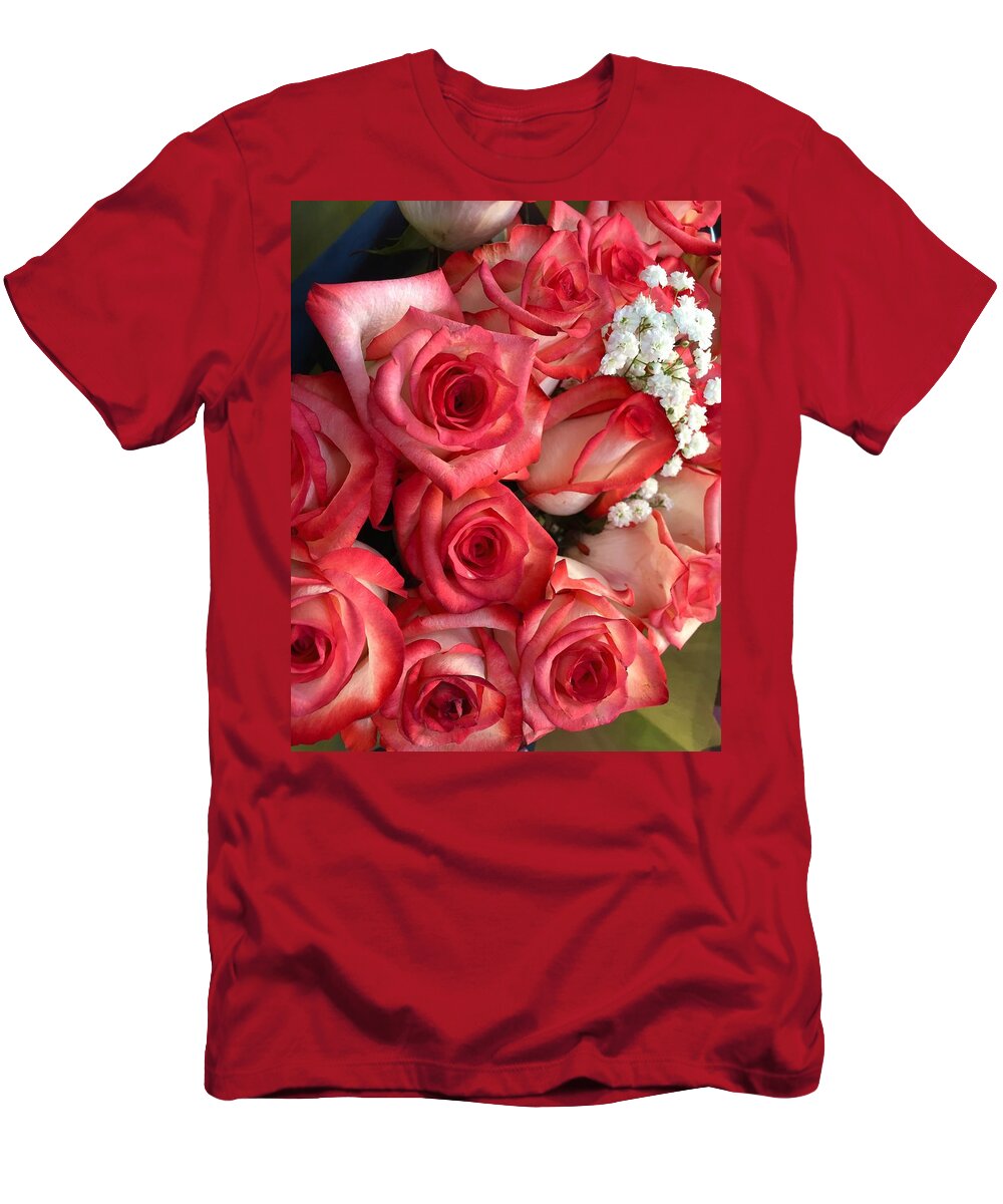 Roses T-Shirt featuring the photograph Roses For God by Carlos Avila