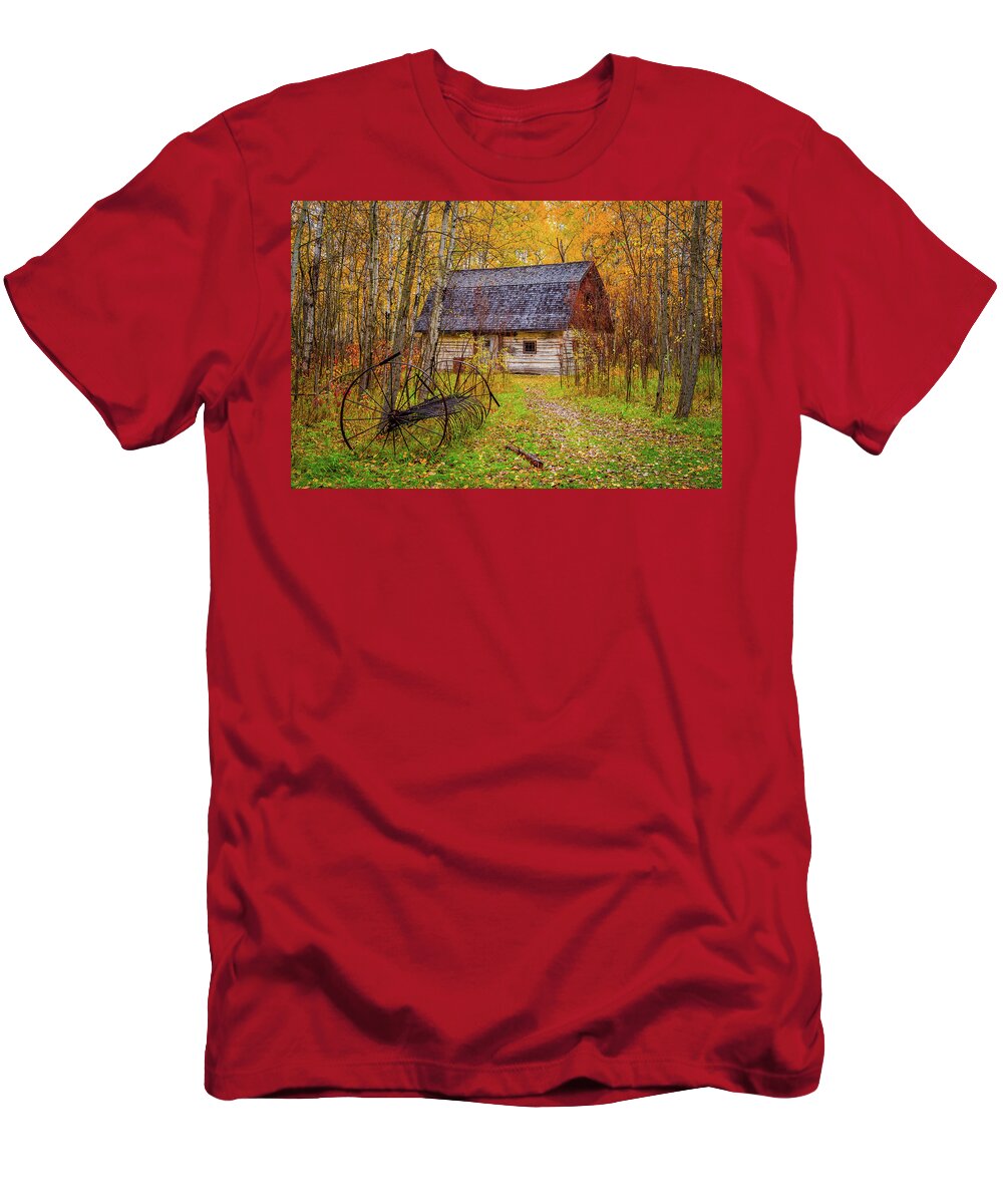 Autumn T-Shirt featuring the photograph Rusting In Peace by Nebojsa Novakovic