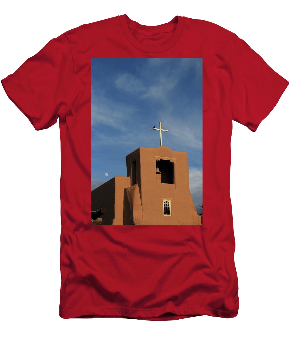 Church T-Shirt featuring the photograph San Miguel Mission by David Diaz