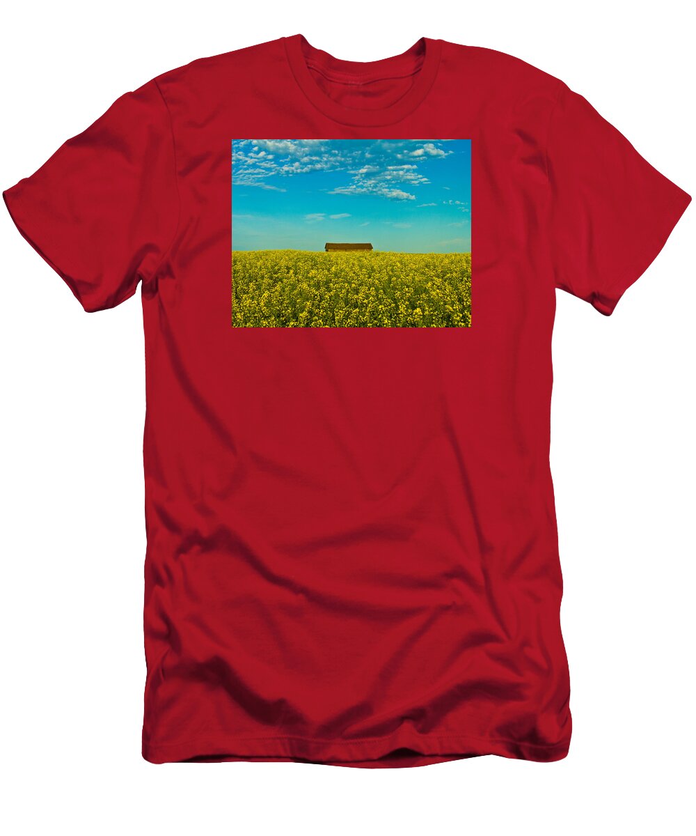 Farm T-Shirt featuring the photograph Sea of Canola by Jana Rosenkranz