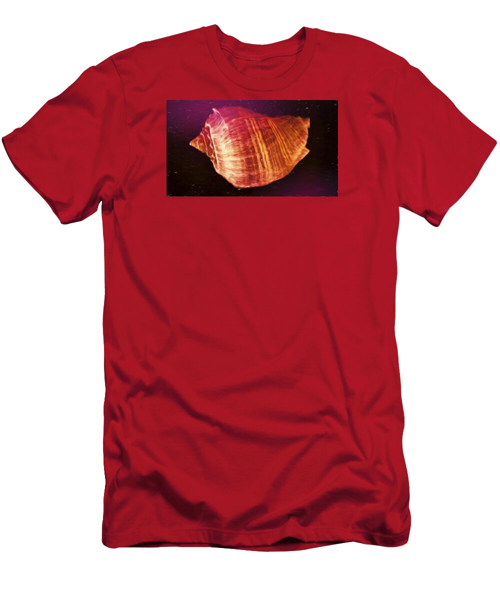 Seashell T-Shirt featuring the digital art SeaShell 6 by Cathy Anderson