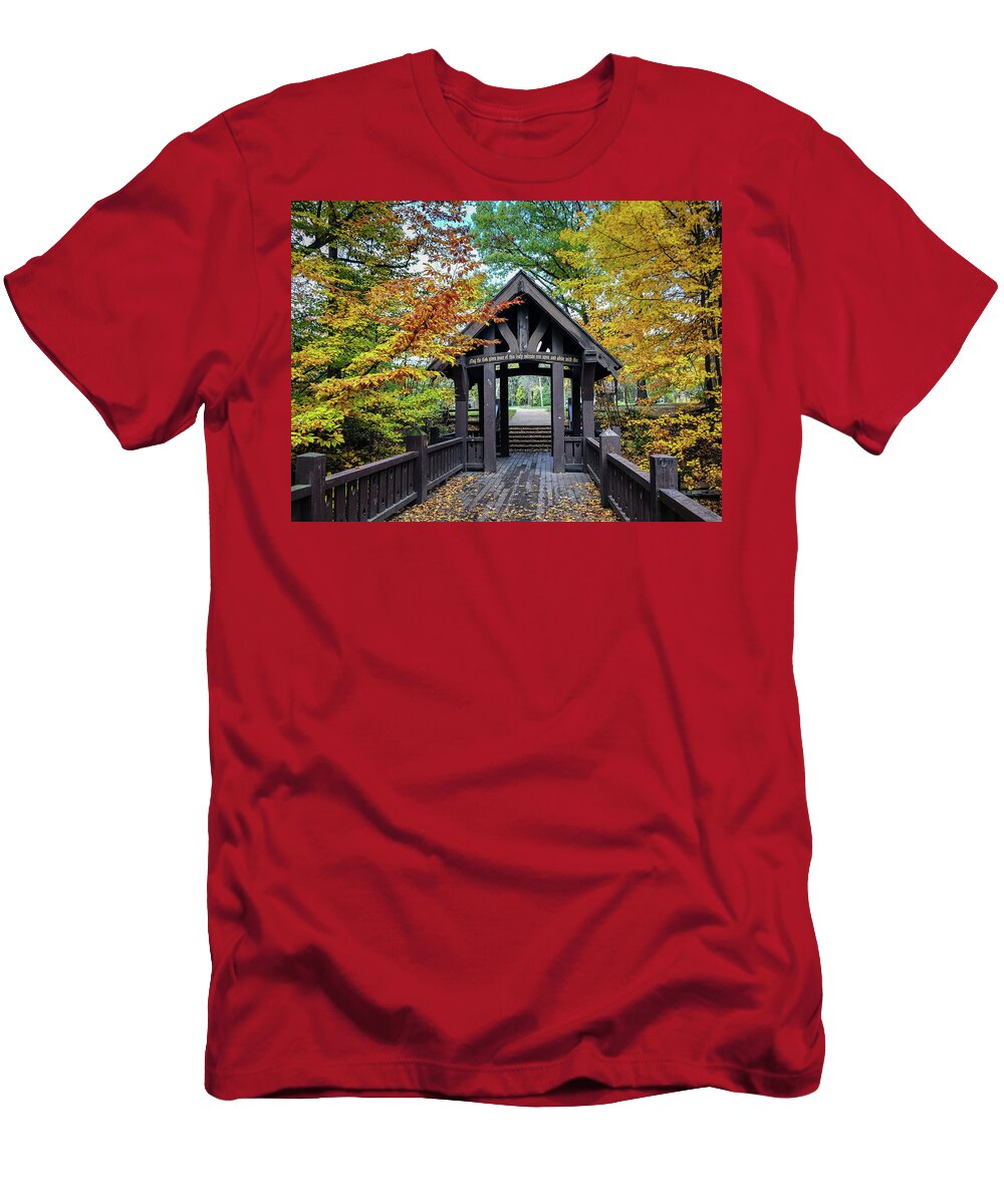 Grant Park Milwaukee T-Shirt featuring the photograph Seven Bridges by Kristine Hinrichs