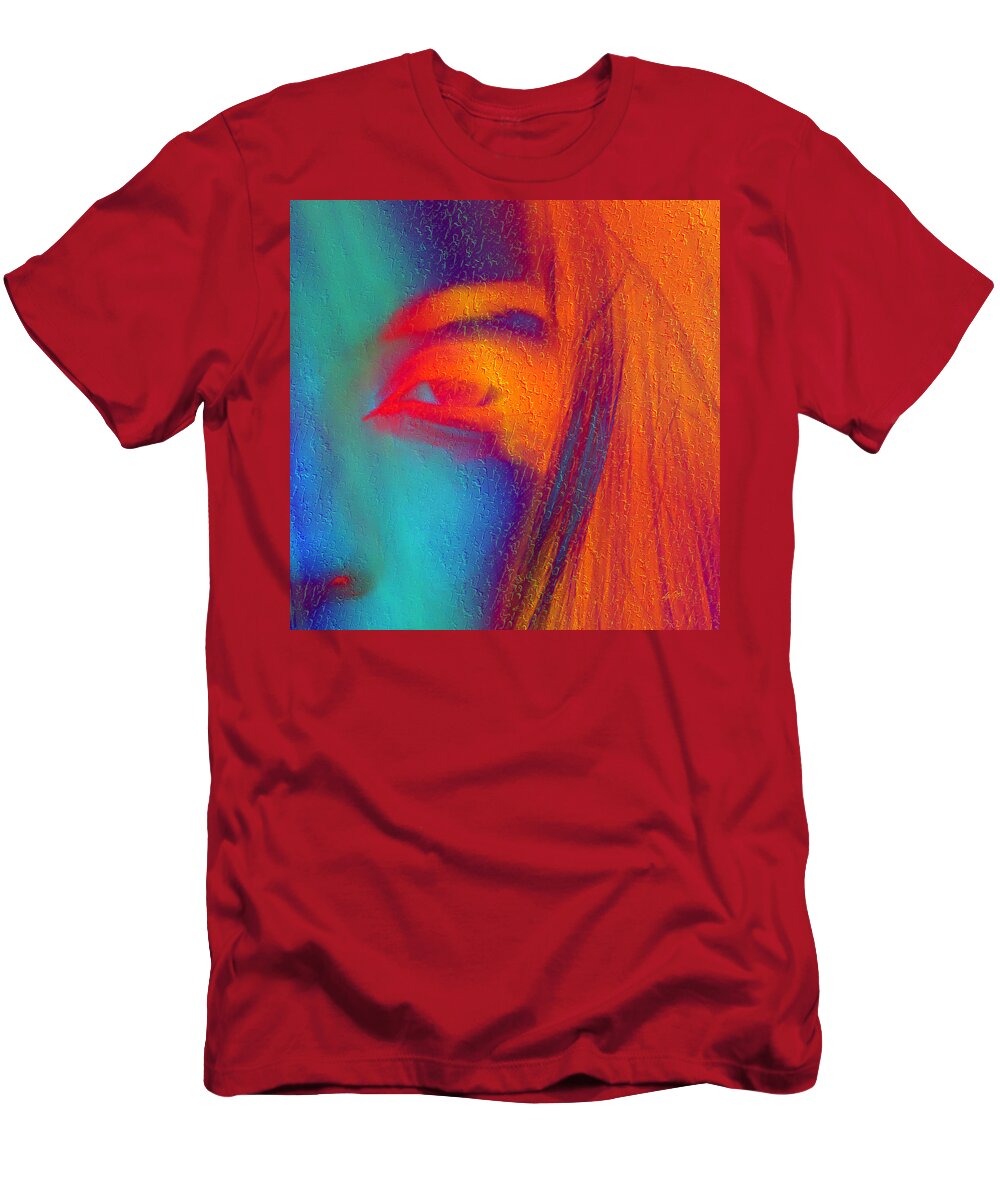 She Awakes T-Shirt featuring the digital art She Awakes by Kiki Art
