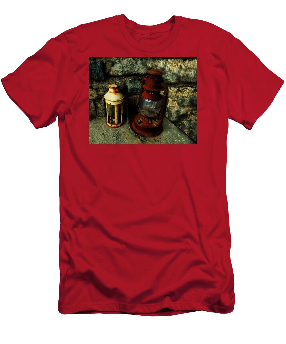 Lanterns T-Shirt featuring the painting Shine a Light by RC DeWinter
