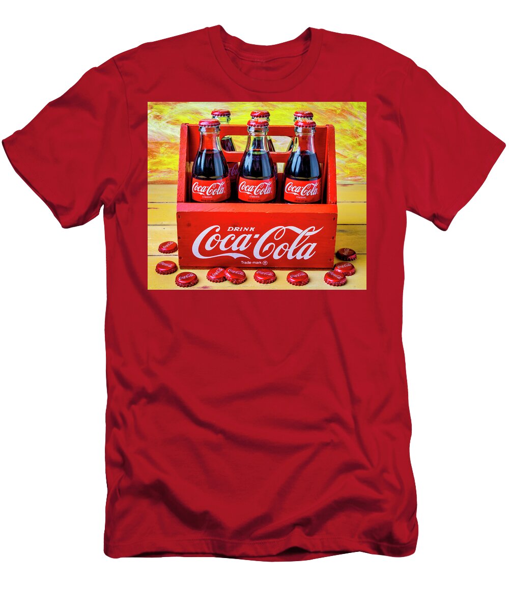 Six T-Shirt featuring the photograph Six Pack Of Cokes by Garry Gay