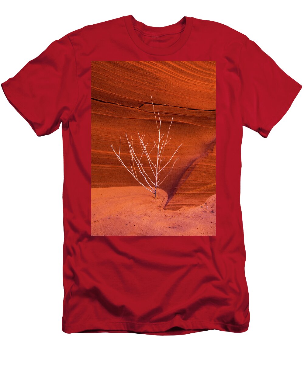 Slot Canyon T-Shirt featuring the photograph Slot Canyon Sentinel by Lon Dittrick