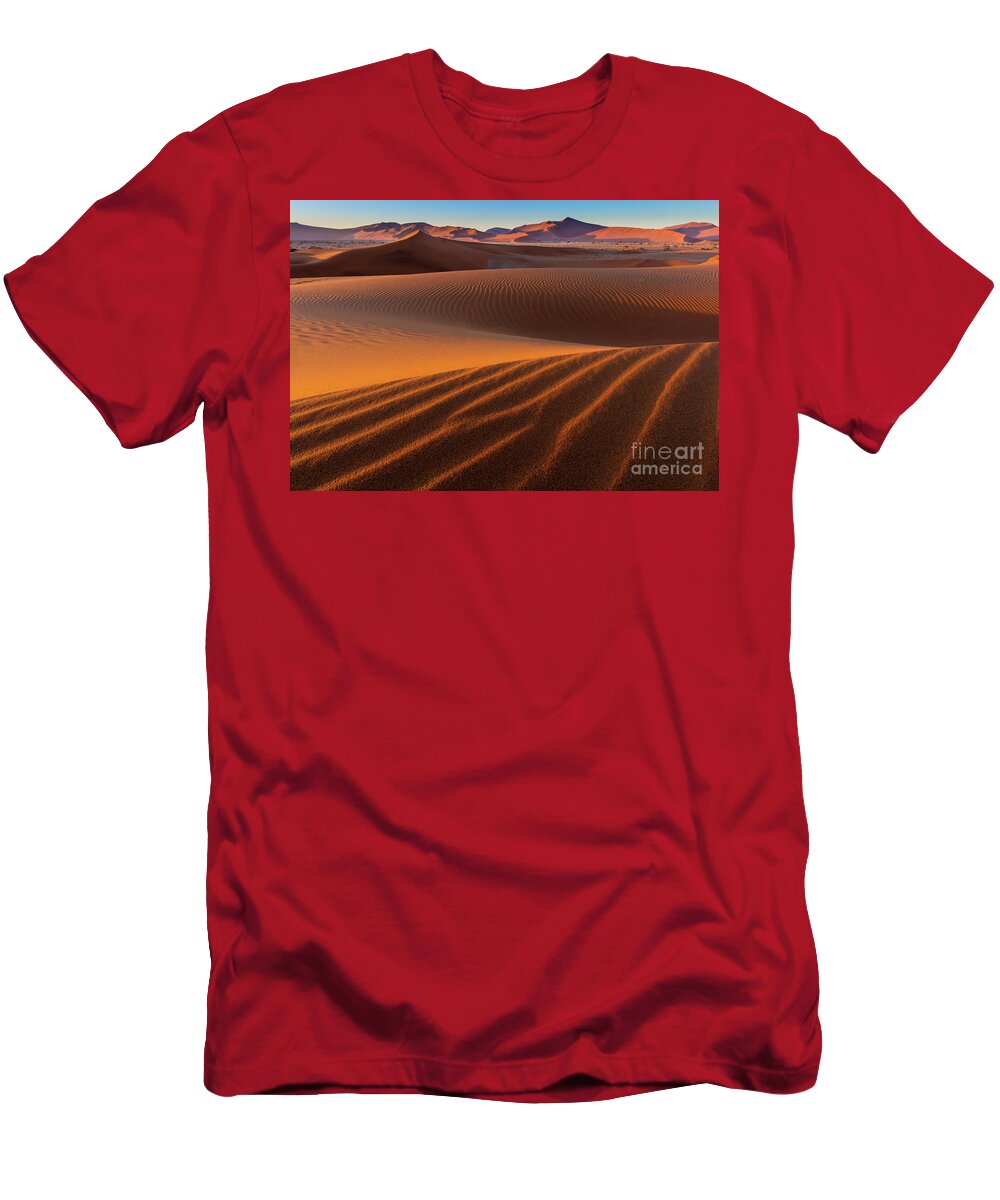 Africa T-Shirt featuring the photograph Sossusvlei Sand Dunes by Inge Johnsson