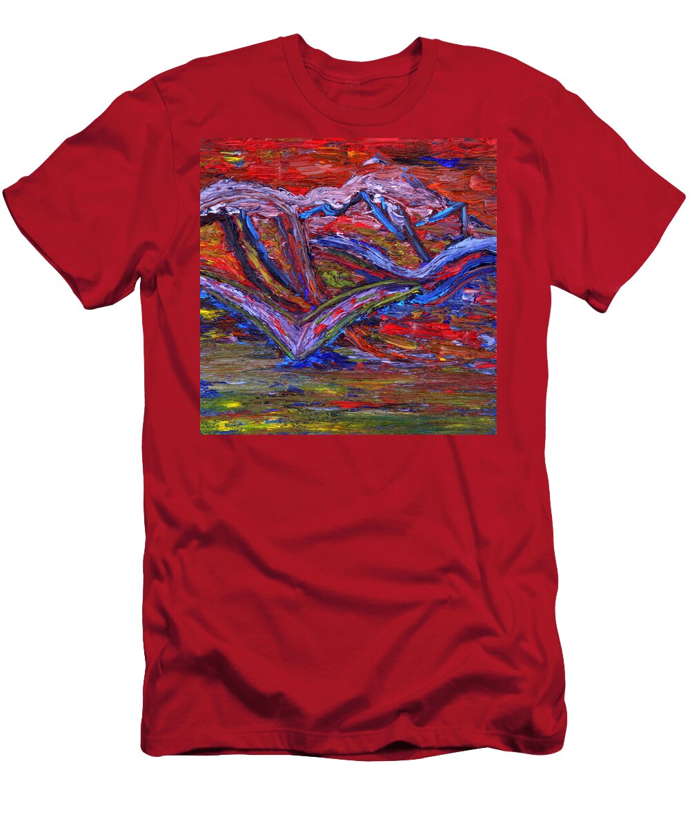Spring T-Shirt featuring the painting Spread Your Wings by Vadim Levin