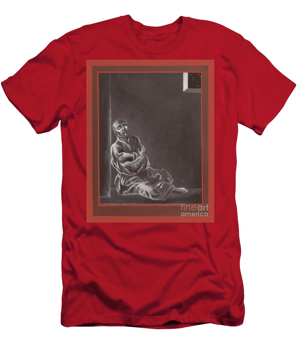  St John Of The Cross In The Dark Night Of The Soul T-Shirt featuring the painting St John of the Cross in the Dark Night of the Soul 290 by William Hart McNichols