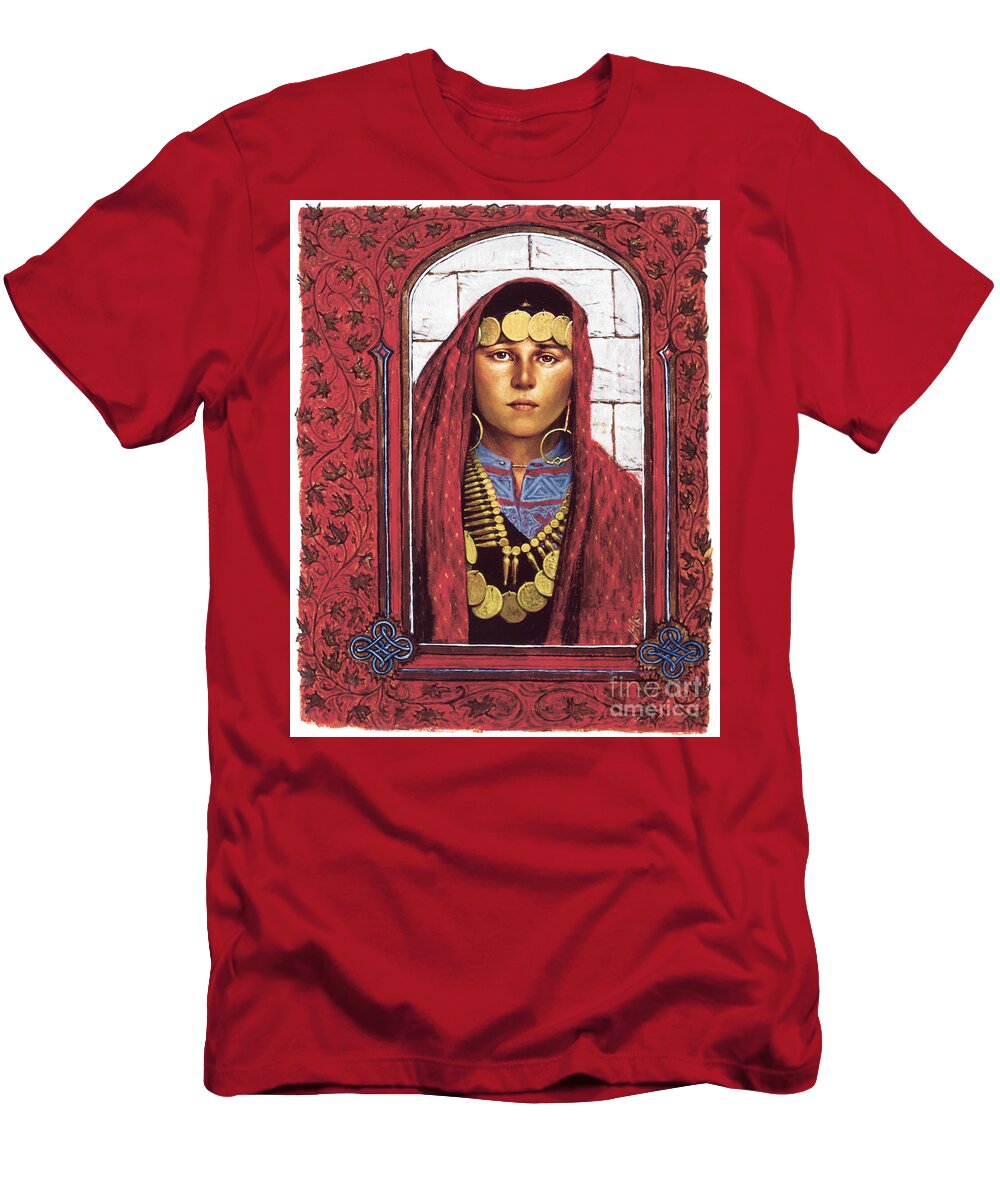 St. Mary Magdalene T-Shirt featuring the painting St. Mary Magdalene - LGMAG by Louis Glanzman