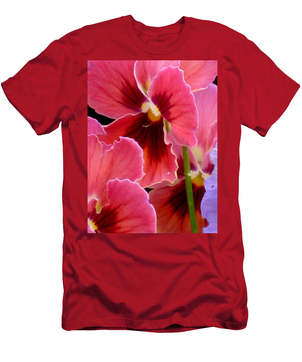 Floral T-Shirt featuring the photograph Stained Glass by Marla Gilbertson