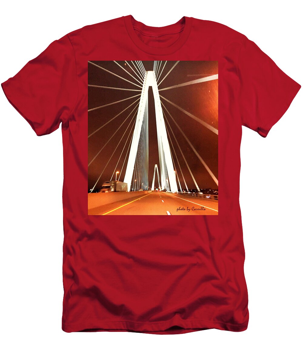 Stan Span T-Shirt featuring the photograph Stan Musial Veteran Memorial Bridge by Ruben Carrillo