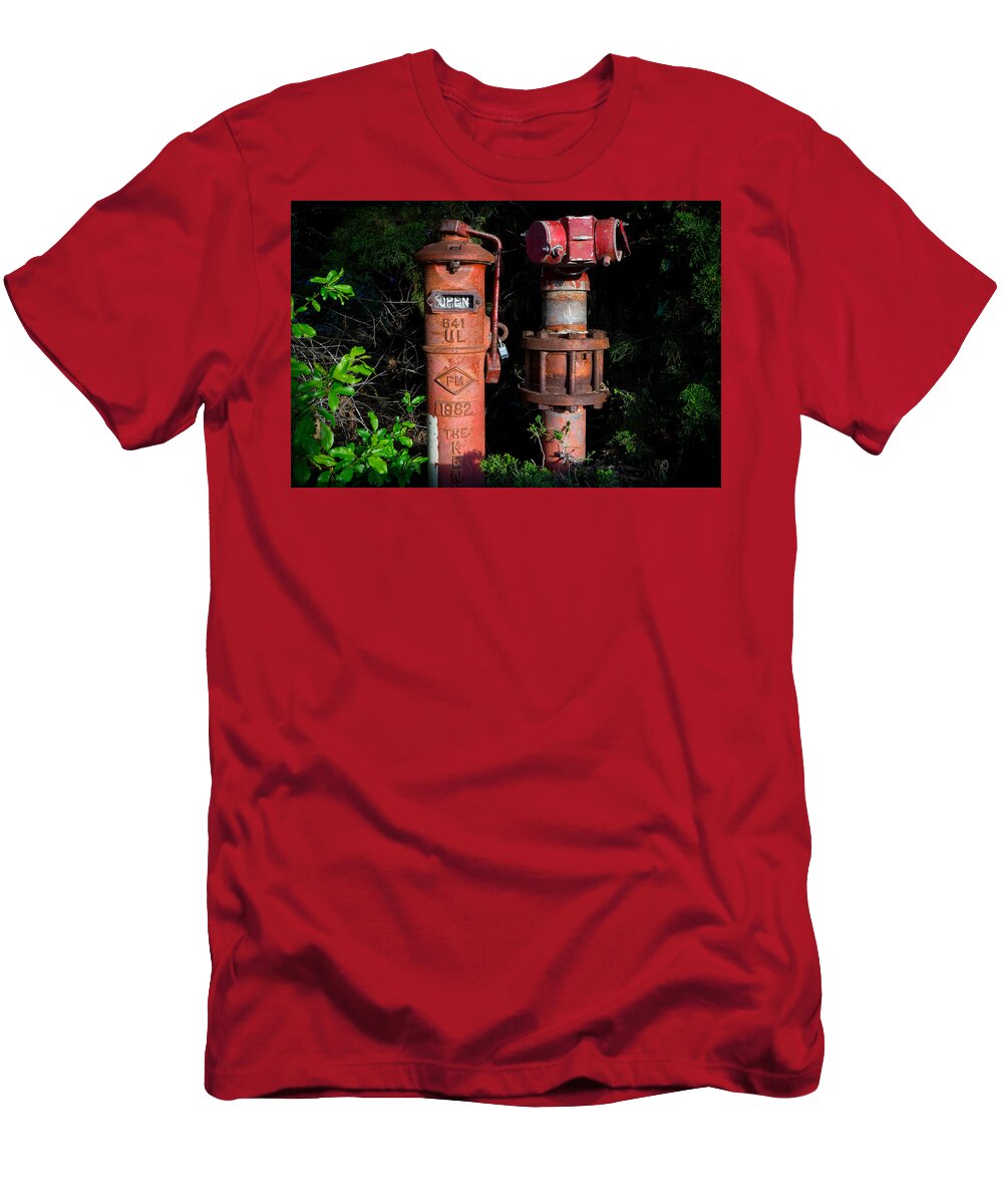 Standpipes T-Shirt featuring the photograph Standpipes by Derek Dean