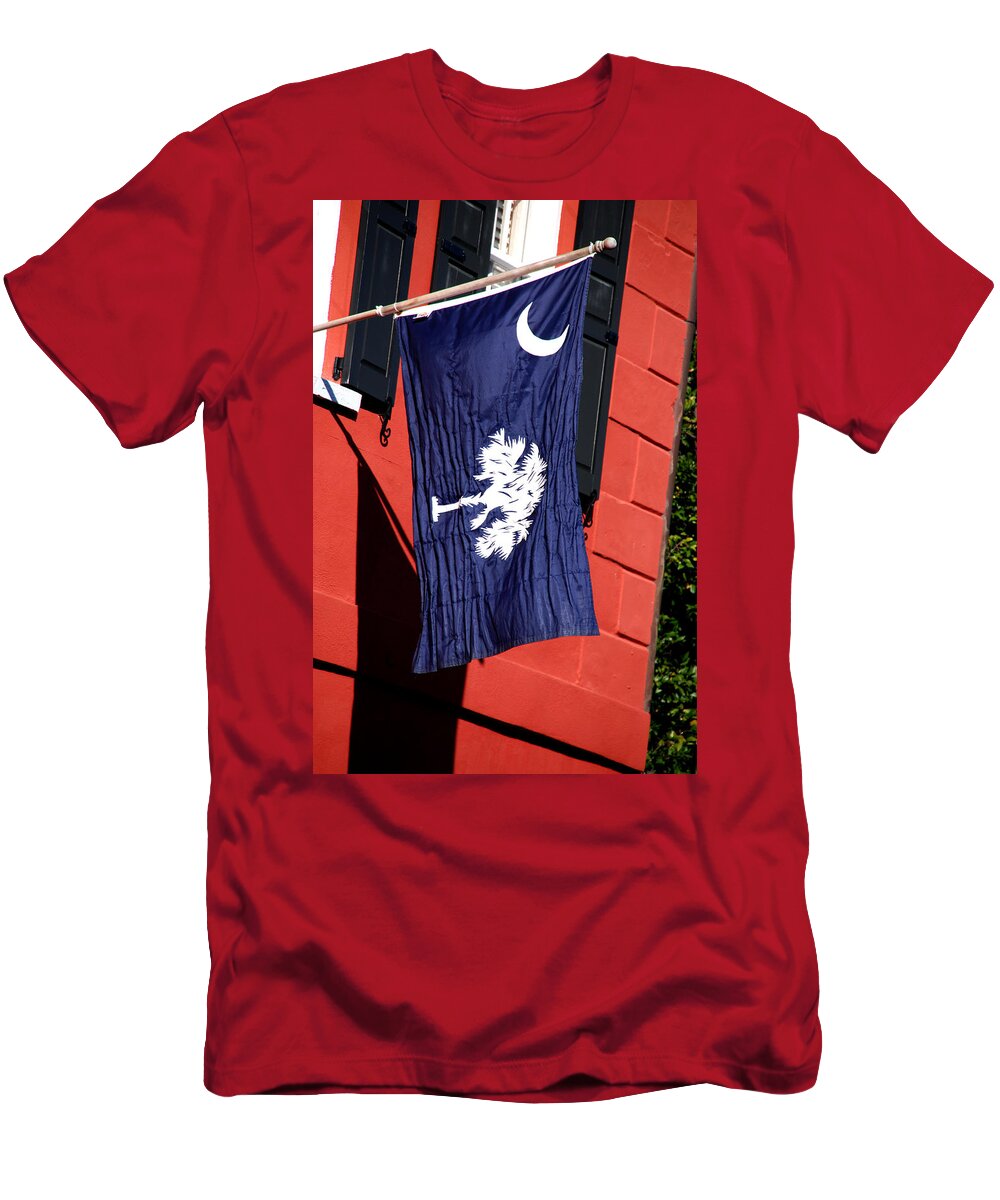 Photography T-Shirt featuring the photograph State Flag of South Carolina by Susanne Van Hulst