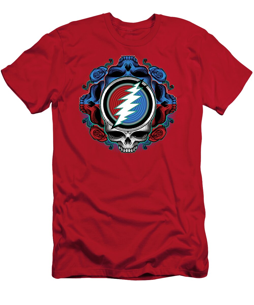 Steal Your Face T-Shirt featuring the digital art Steal Your Face - Ilustration by The Bear