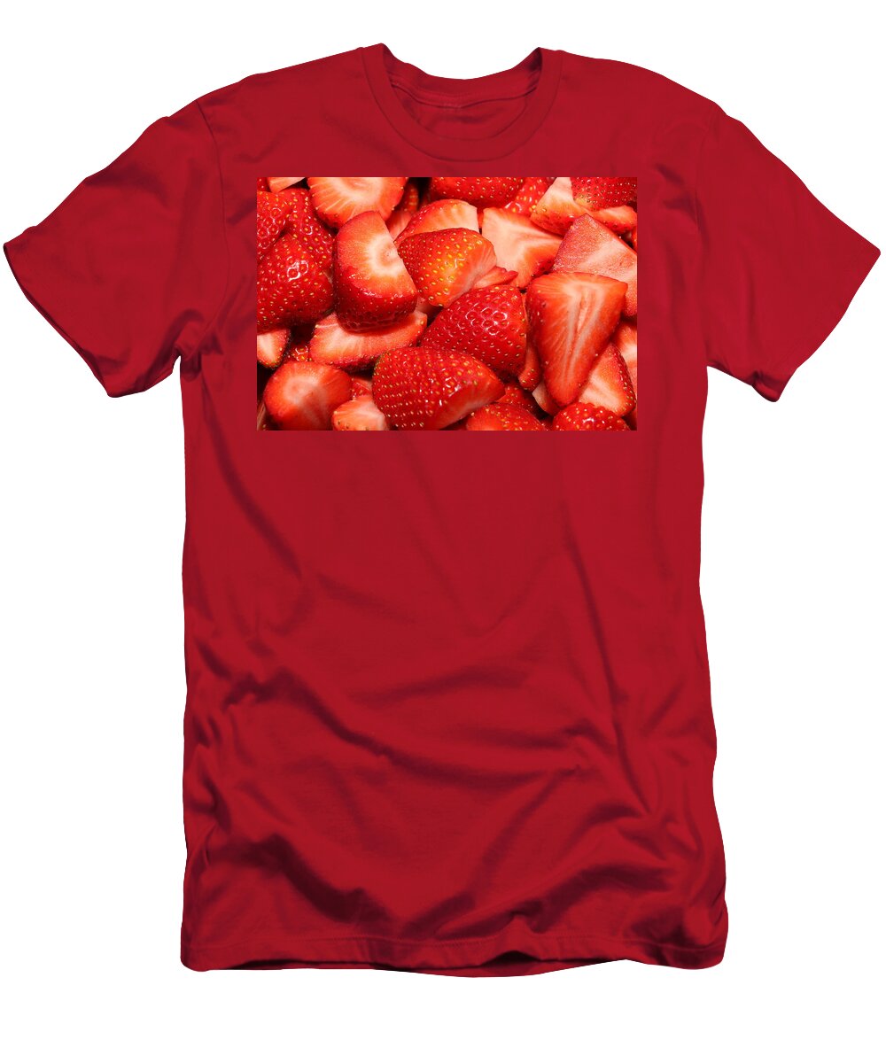 Food T-Shirt featuring the photograph Strawberries 32 by Michael Fryd