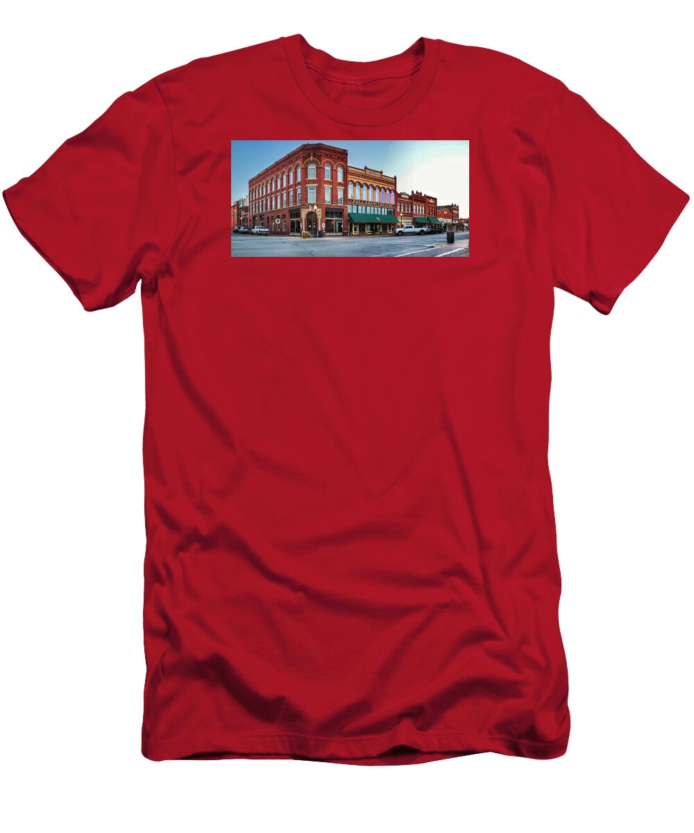 Guthrie T-Shirt featuring the photograph Street View Guthrie OK by Buck Buchanan