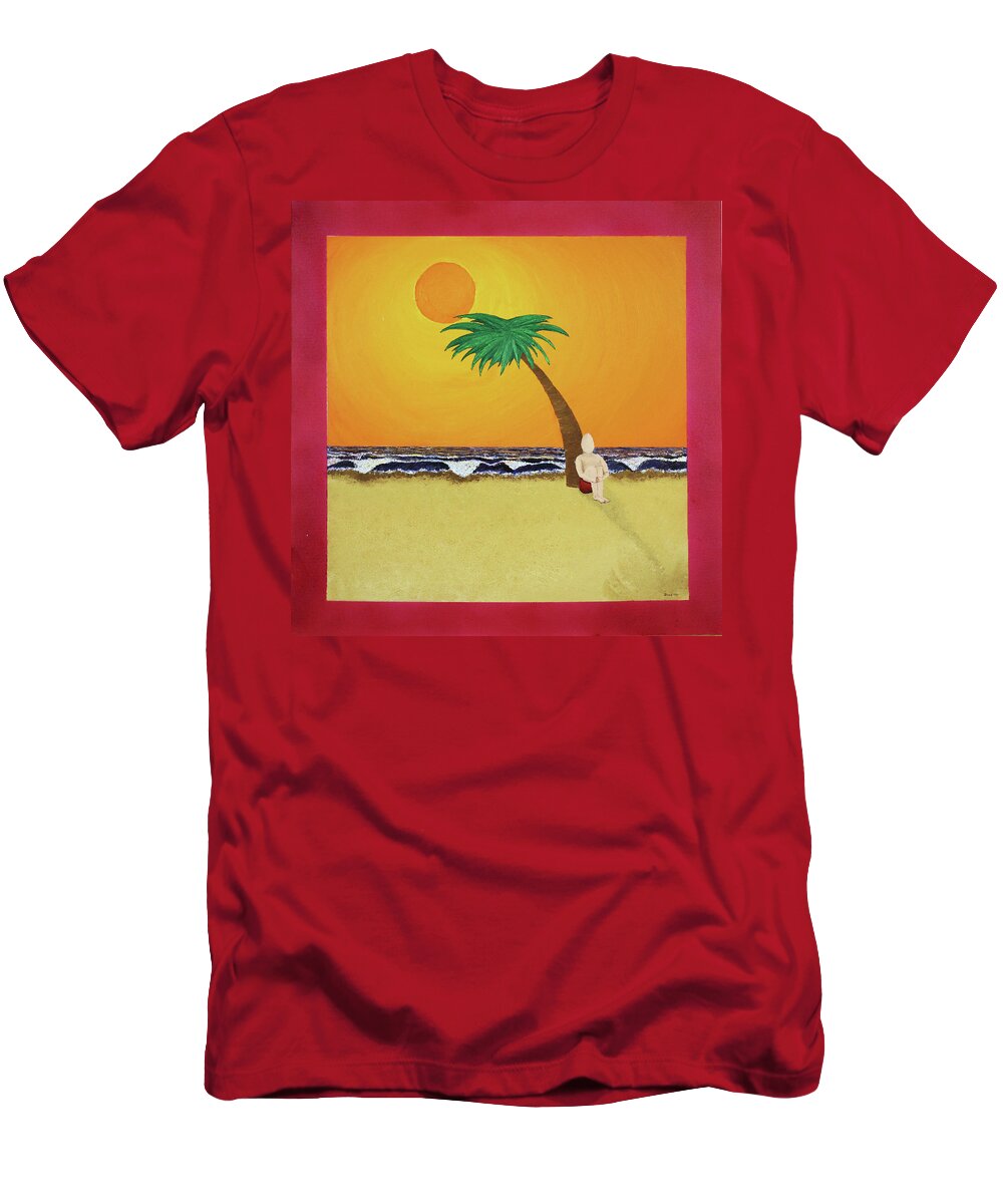 Sun T-Shirt featuring the painting Sun by Thomas Blood