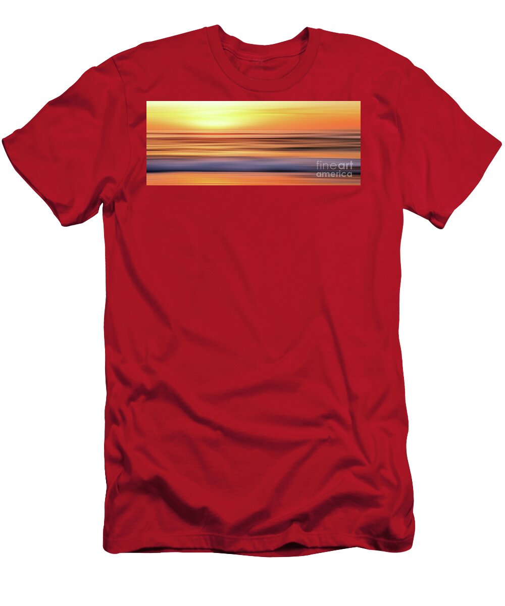 Photography T-Shirt featuring the photograph Sunrise Bliss Panorama by Kaye Menner by Kaye Menner