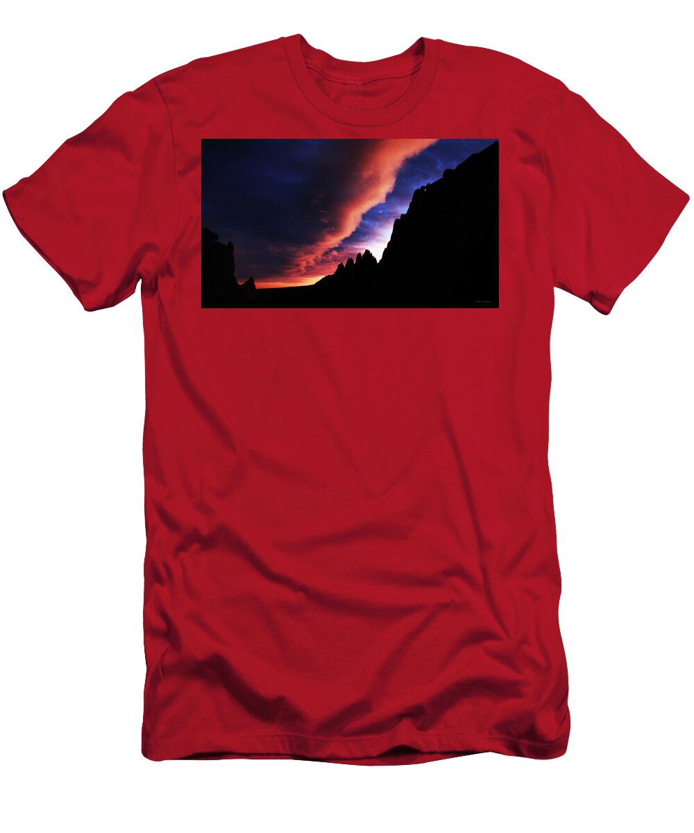 Sunset T-Shirt featuring the photograph Sunset Silhouette by Brian Gustafson