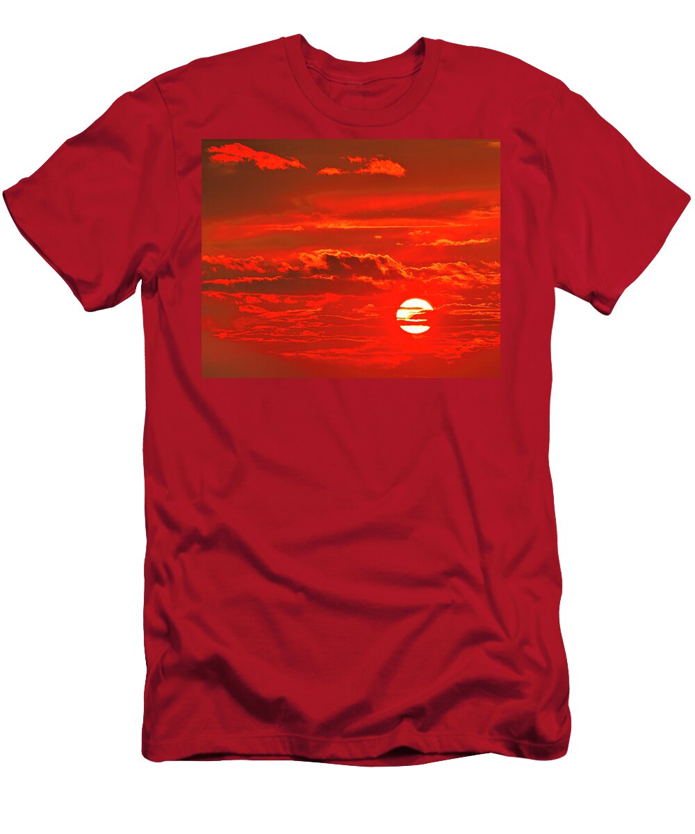 Sunset T-Shirt featuring the photograph Sunset by Tony Beck