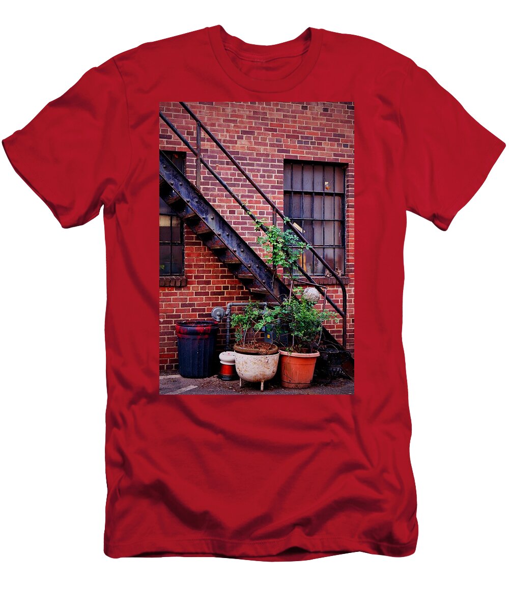Fine Art T-Shirt featuring the photograph Take The Stairs by Rodney Lee Williams