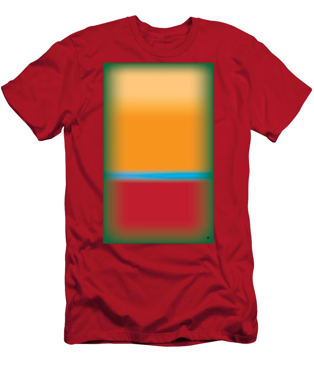 Modern Art T-Shirt featuring the digital art Tall Abstract Color by Gary Grayson