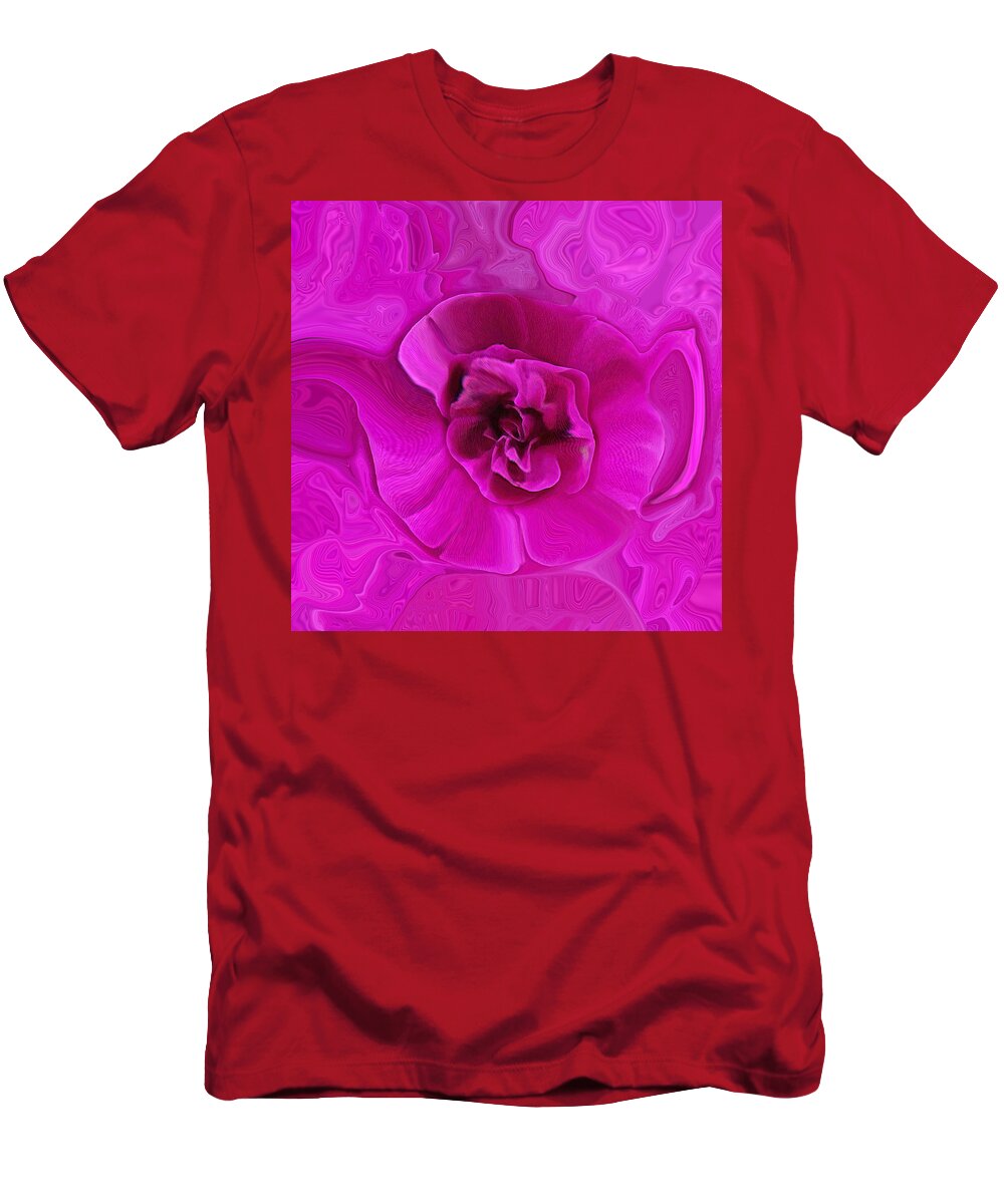 Abstract T-Shirt featuring the photograph Teapot Rose by Ernest Echols