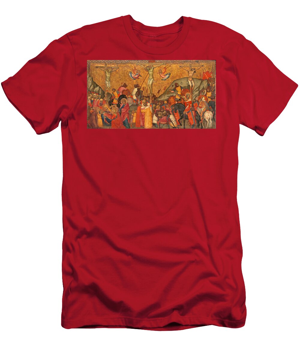 Andrea Di Bartolo T-Shirt featuring the painting The Crucifixion by Andrea di Bartolo