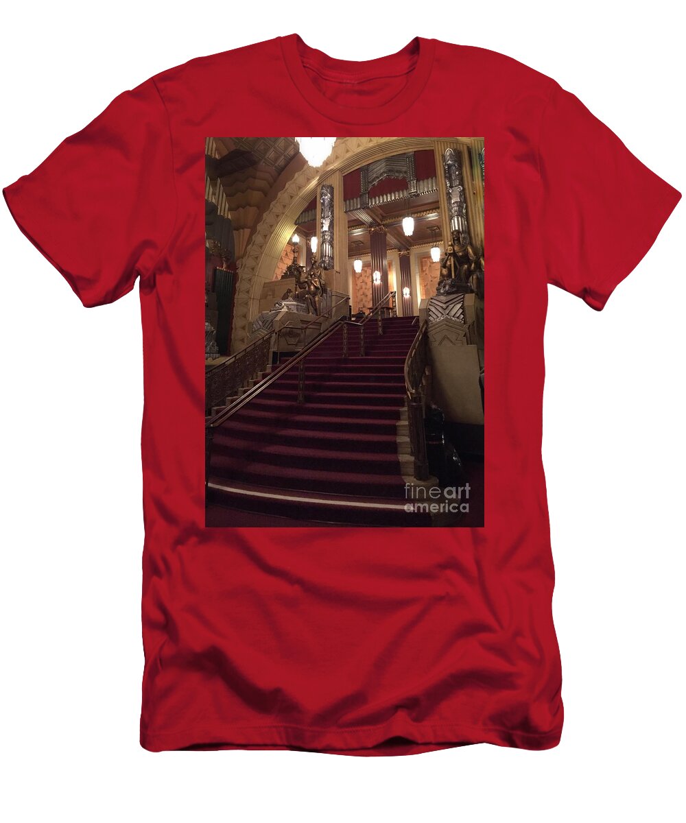 1000 Views T-Shirt featuring the photograph The Grand Staircase by Jenny Revitz Soper