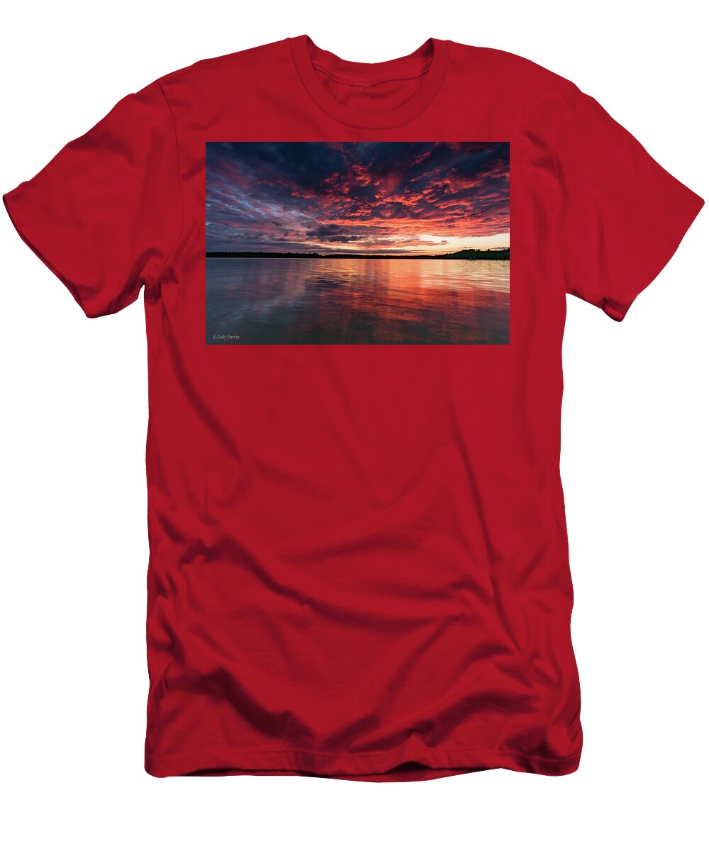 Sunset T-Shirt featuring the photograph The Greatest Magic Show by Jody Partin