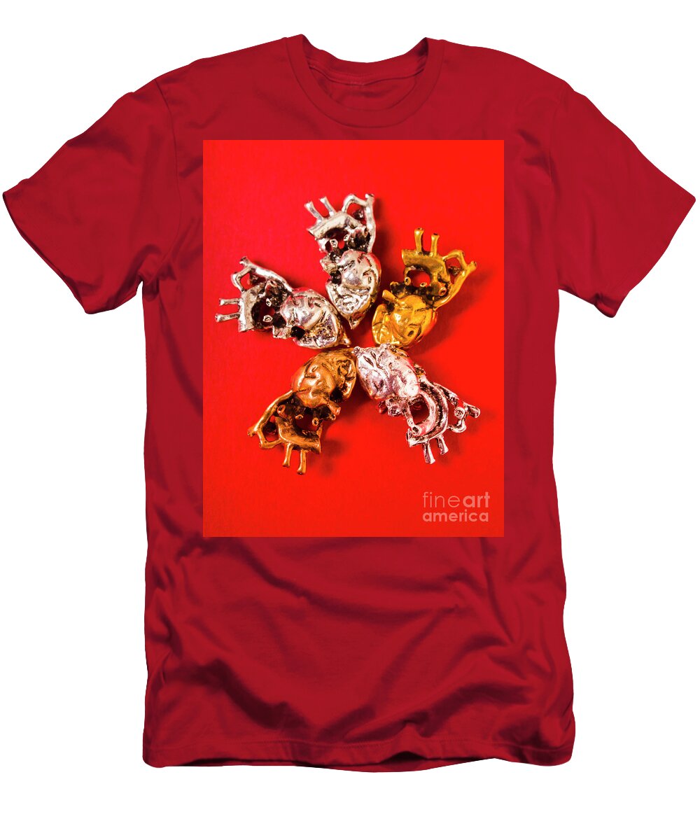 Hearts T-Shirt featuring the photograph The heart collective by Jorgo Photography