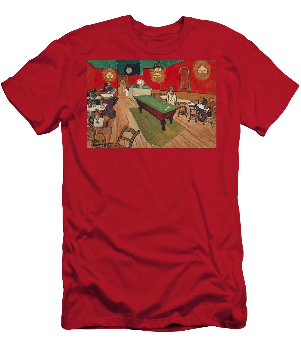 The Night Cafe In Arles T-Shirt featuring the painting The Night Cafe in Arles by Vincent van Gogh