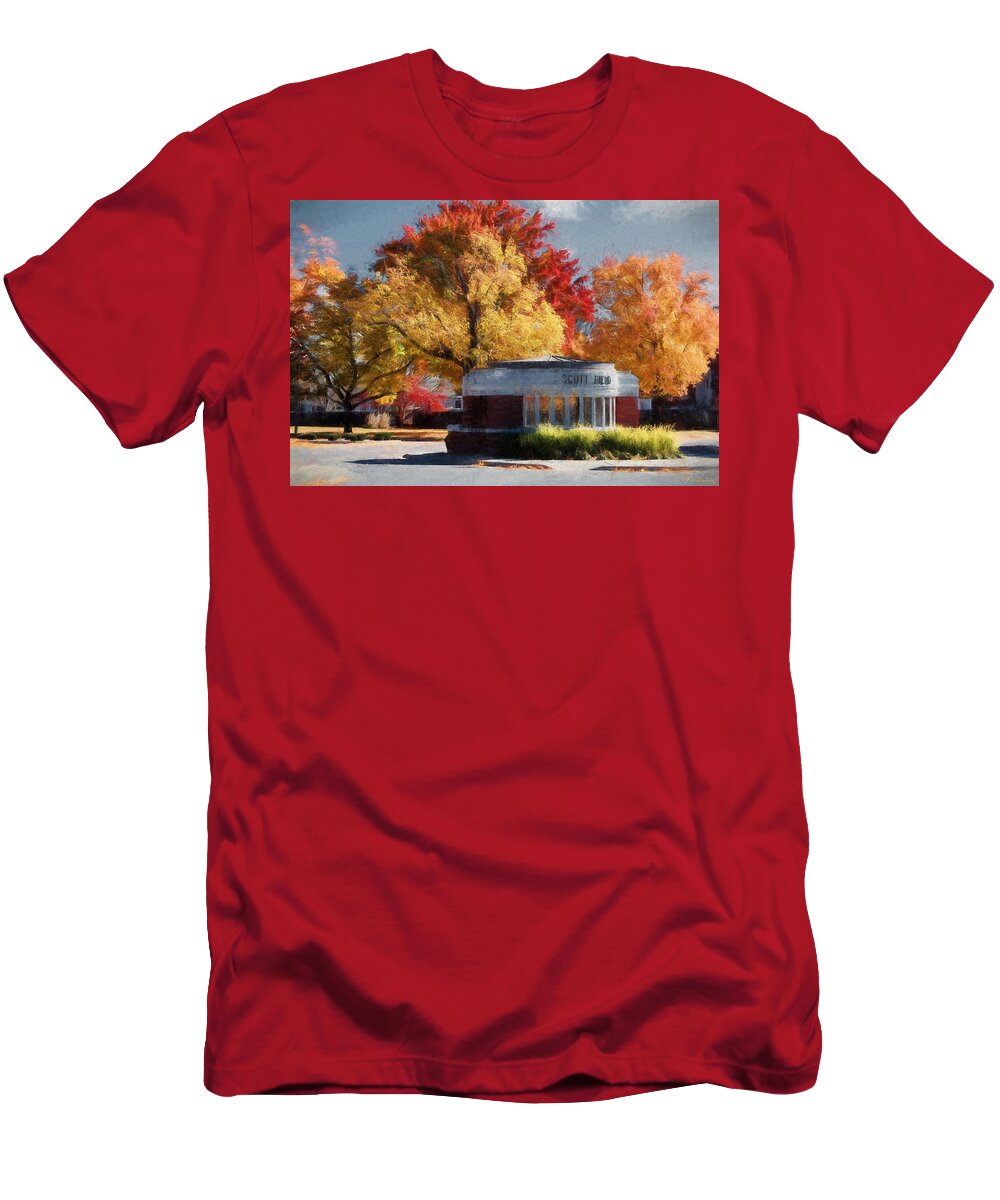 Us Air Force T-Shirt featuring the photograph The Old Main Gate by John Freidenberg