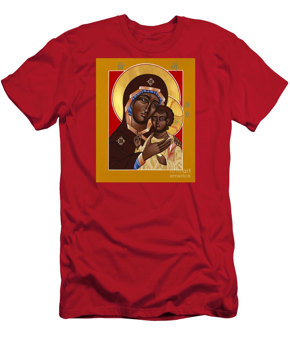 The Petrovskya Icon T-Shirt featuring the painting The Petrovskya Icon of the Mother of God 128 by William Hart McNichols