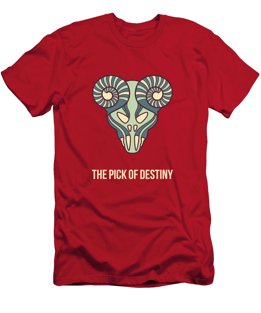 Pick T-Shirt featuring the digital art The pick of destiny by Freshinkstain