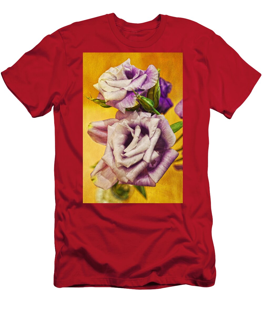 Purple Rose T-Shirt featuring the photograph The Purple Rose by Sandi OReilly