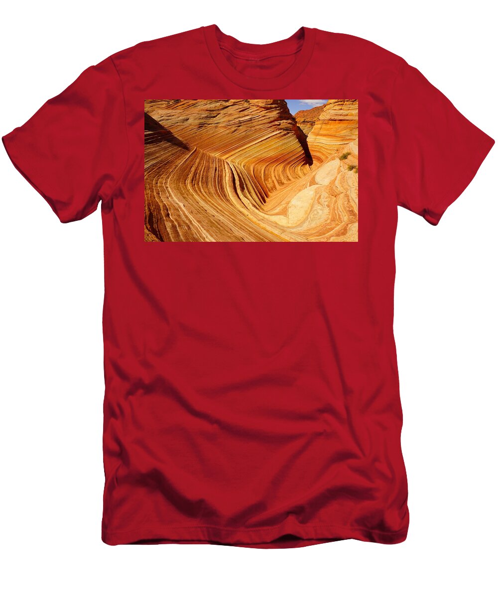 Coyote T-Shirt featuring the photograph The Side Wave by Tranquil Light Photography