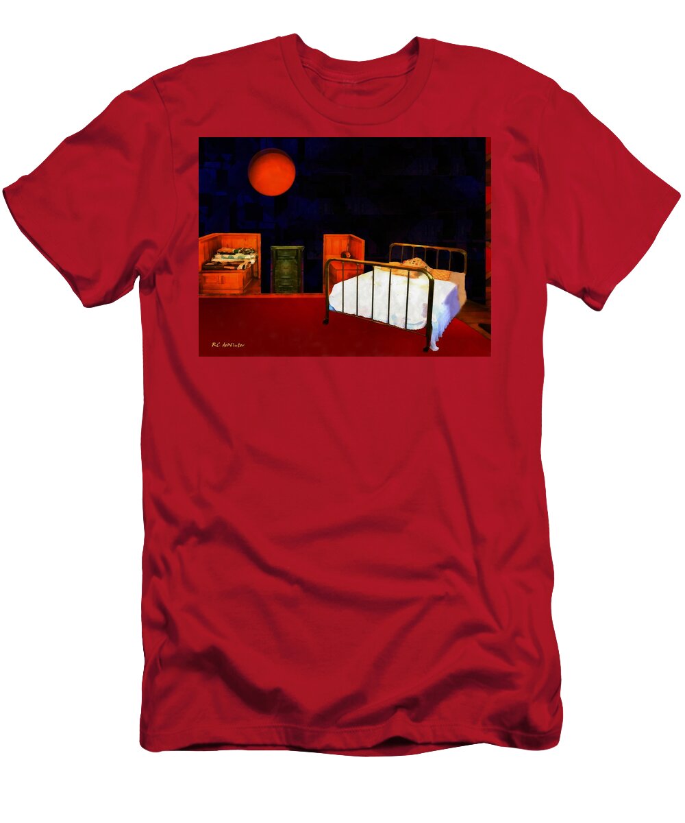 Bedroom T-Shirt featuring the painting Theater of Dreams by RC DeWinter