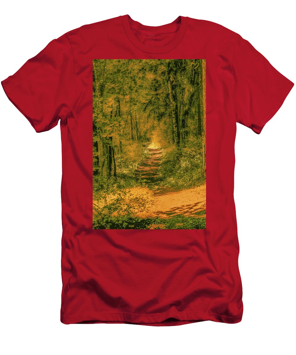 Light T-Shirt featuring the photograph To the light June 2016. by Leif Sohlman