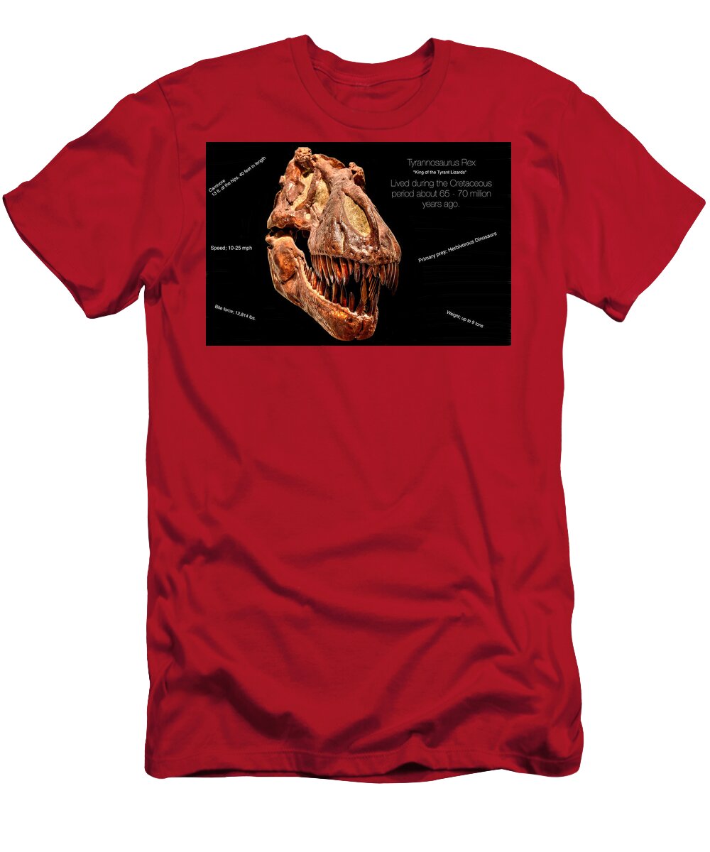 Home T-Shirt featuring the photograph Tyrannosaurus Rex by Richard Gehlbach