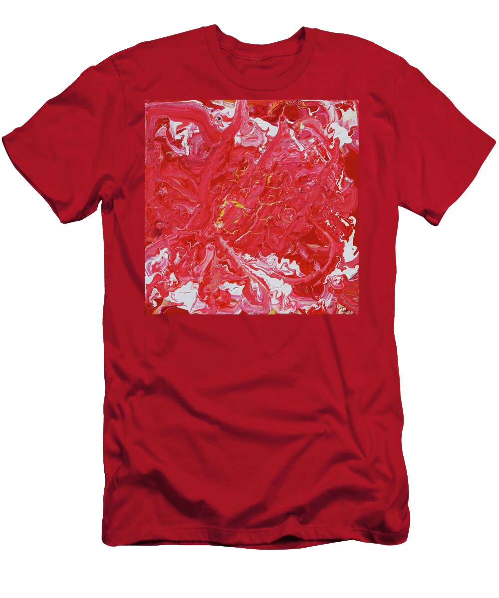 Fusionart T-Shirt featuring the painting Valentine by Ralph White