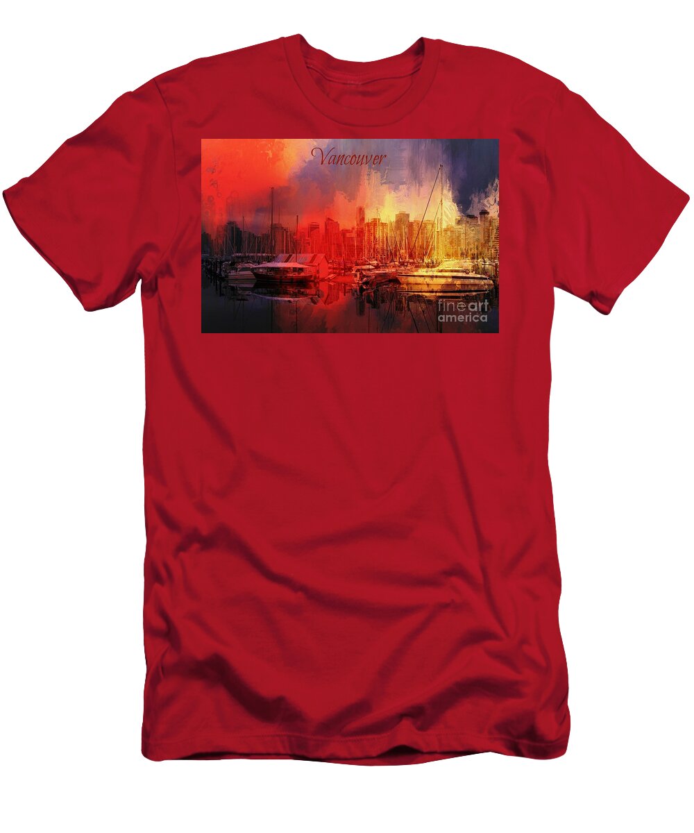 Vancouver T-Shirt featuring the photograph Vancouver by Eva Lechner
