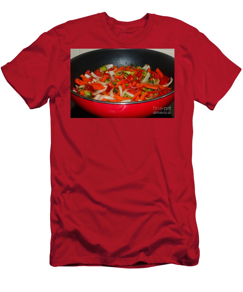 Photography T-Shirt featuring the photograph Vegetable Stir Fry by Kaye Menner by Kaye Menner
