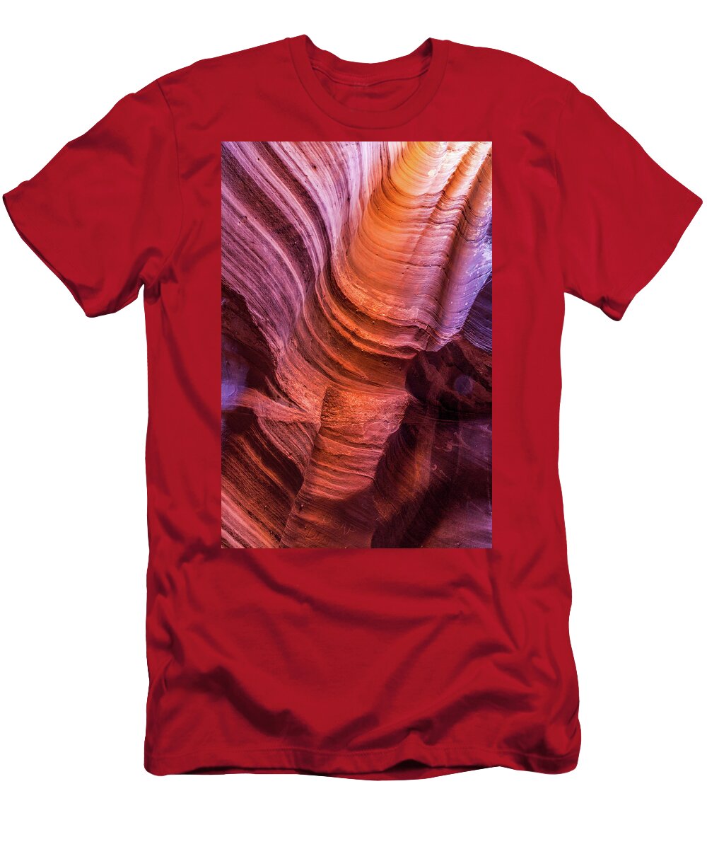 Waterholes Canyon T-Shirt featuring the photograph Waterholes Canyon Ribbon Candy by Lon Dittrick