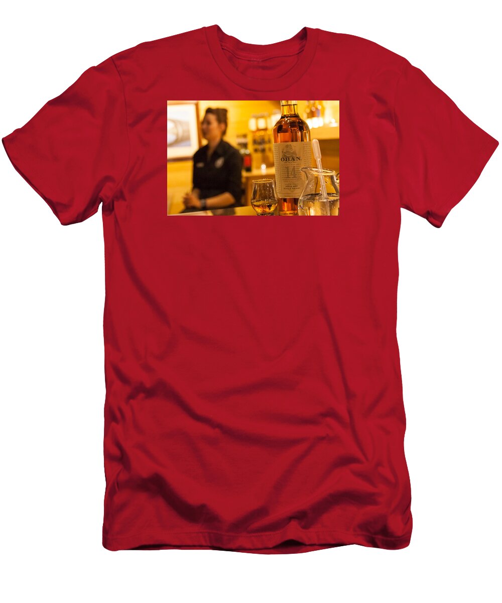Oban T-Shirt featuring the photograph Whisky Tasting by Kathleen McGinley